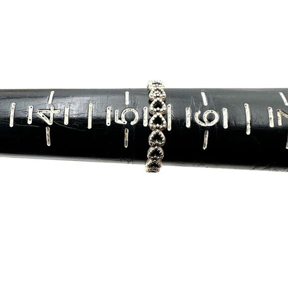 Pandora Band of Hearts Ring Sterling Silver Size 5.25 - Picture 5 of 5